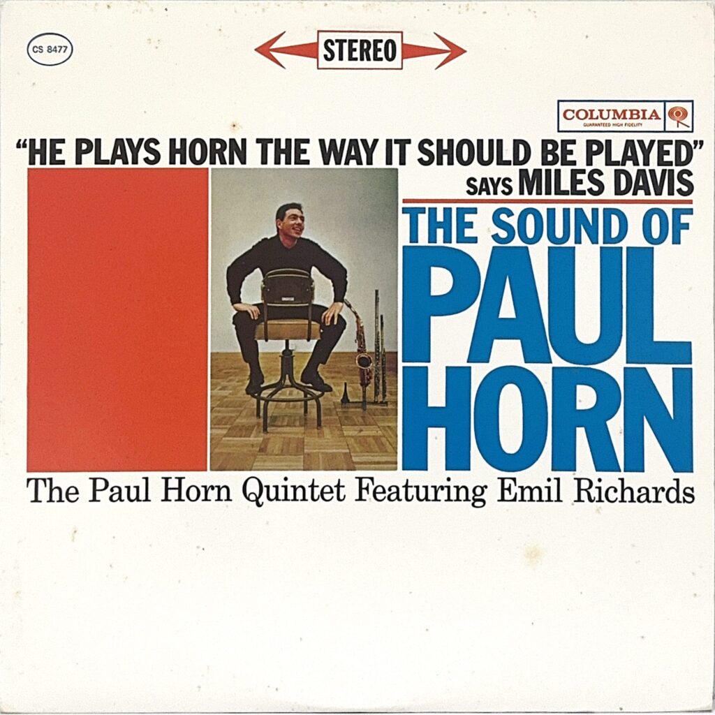 PAUL HORN QUINTET, THE featuring EMIL RICHARDS / The Sound Of Paul Horn *Reissue
