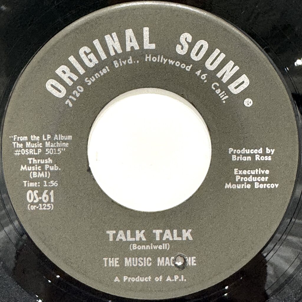 MUSIC MACHINE, THE / Talk Talk / Come On In *US Original